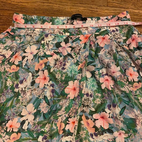 Zara Lightly Worn Silk Blend Floral Pants - L - Picture 8 of 13